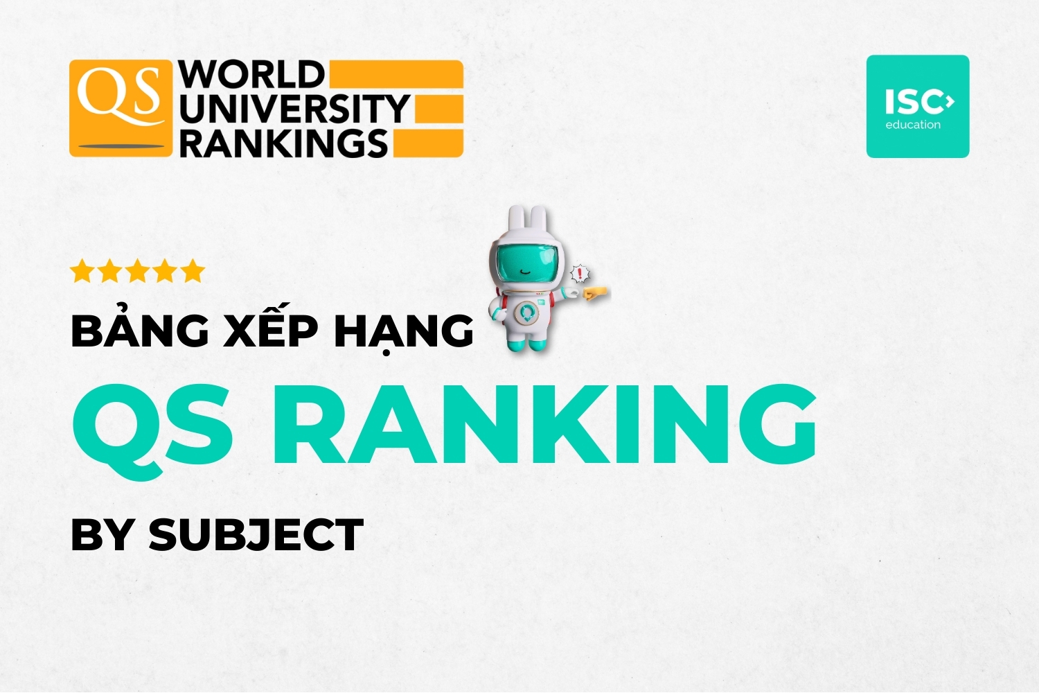 Bảng xếp hạng QS Ranking by Subject là gì? Cách sử dụng BXH QS Ranking by Subject hiệu quả nhất