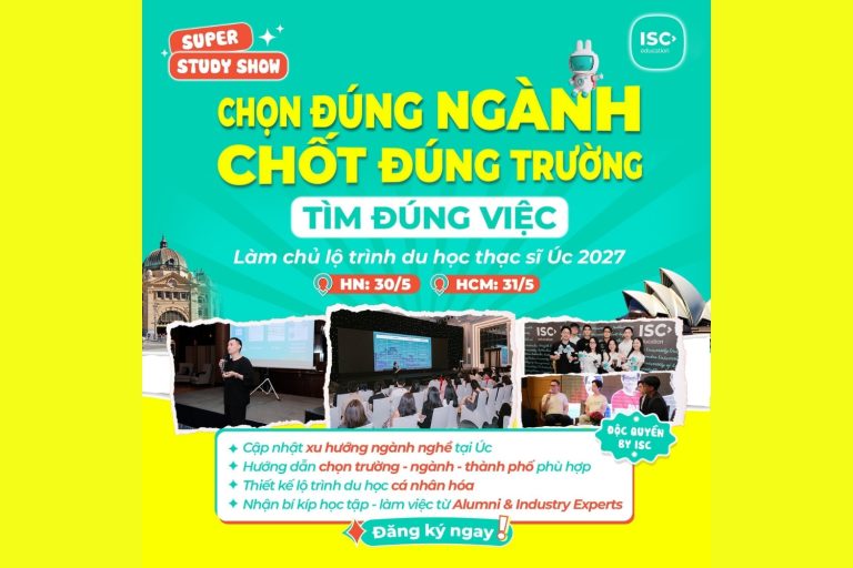 ISC Super Study Show | Hội thảo du học Úc StudyWorld tháng 5/2026