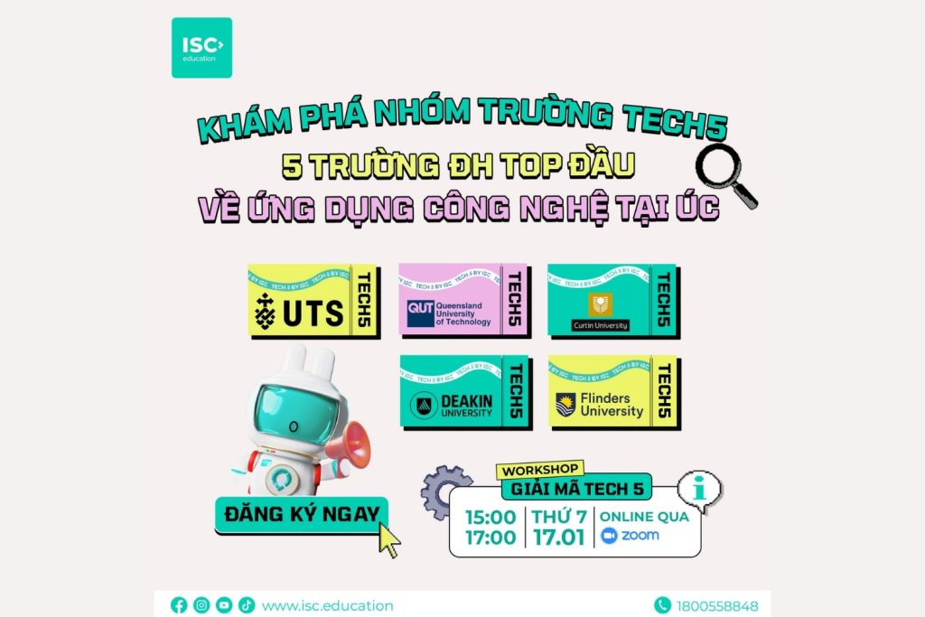 Giải mã nhóm đại học Tech tại Úc cùng ISC | Hội thảo du học Úc StudyWorld 2026