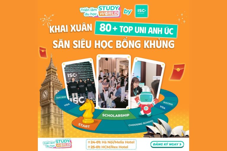 Trở thành ISC Members năm 2026 | Hội thảo du học Úc StudyWorld tại ISC Education