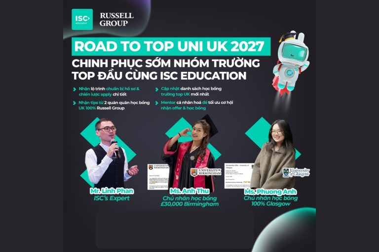 Kế hoạch du học UK 2027 cùng ISC Education