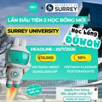 Săn học bổng University of Surrey cùng ISC Education | Năm học 2027